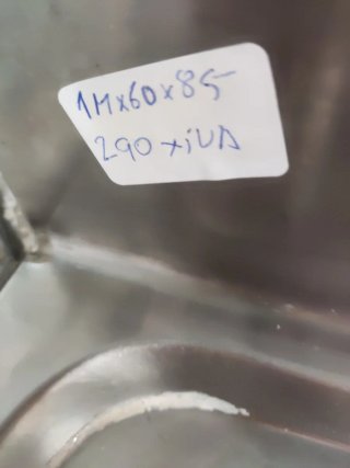 FREGADERO ACERO COCINA INDUSTRIAL 1M MIRA MI PERFI