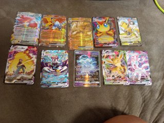 10 Cartas Pokémon Especiales VMAX V GX