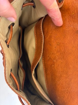 Mochila Cuero Artesanal Marrón