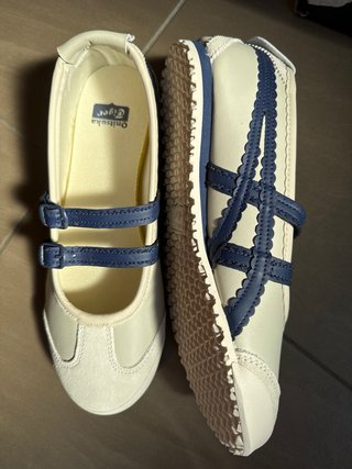 Onitsuka Tiger Mexico 66 Ballerine Crema e Blu