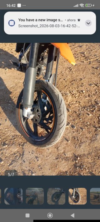 KSR 125 tw Supermotard Naranja/Negra