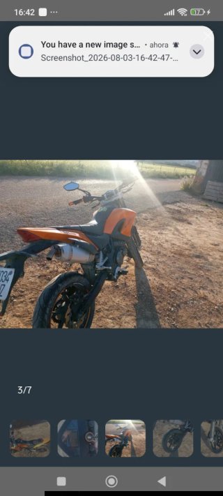 KSR 125 tw Supermotard Naranja/Negra