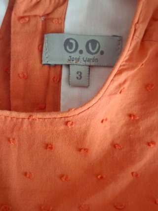 Vestido naranja Niña