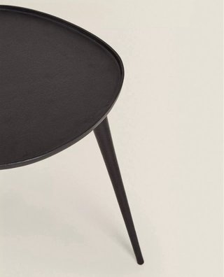 Mesa auxiliar Zara negra metálica