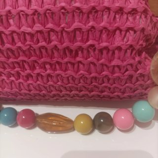 Bolso de verano con abalorios