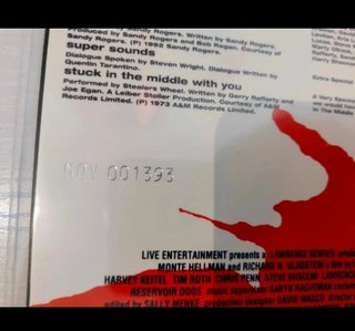 Le iene . Quentin Tarantino o.s.t. ed. limitata