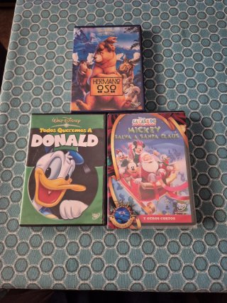 Lote 3 DVDs Disney: Hermano Oso, Donald, Mickey