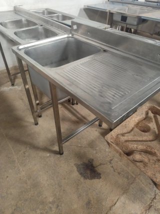 FREGADERO ACERO COCINA 1 M MIRA MI PERFIL