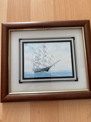 Set de 3 cuadros de barcos