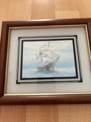 Set de 3 cuadros de barcos