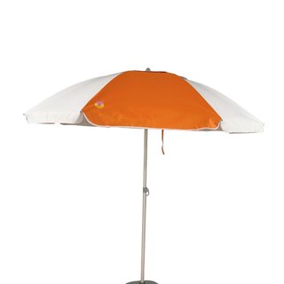 Sombrilla naranja/blanco Ø180 poliéster tubo XL
