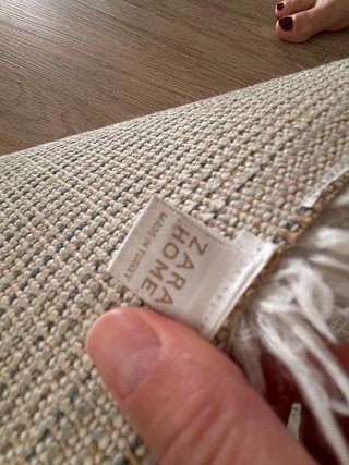 Alfombra Zara Home Beige/Gris 60x120