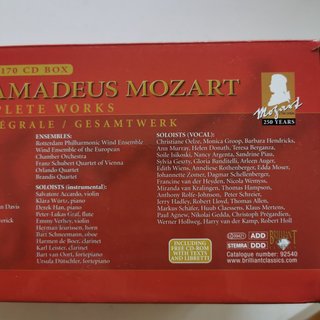 Mozart Complete Works 170 CDs Caja
