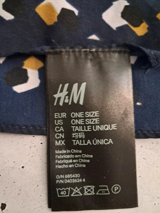 Foulard Quadrato H&M Fantasia Geometrica (64x64cm)