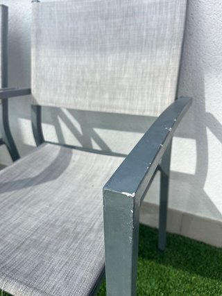 Sillas de exterior de aluminio