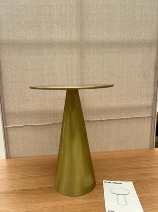 Tavolino Rhet Kave metallo oro Ø 39 cm