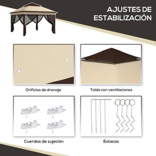 Carpa Beige y Marrón