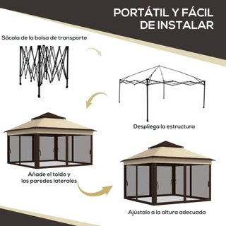 Carpa Beige y Marrón