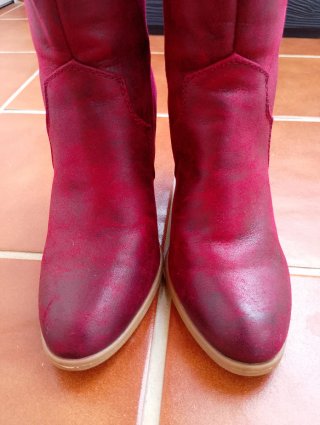 Botas altas rojas N°38