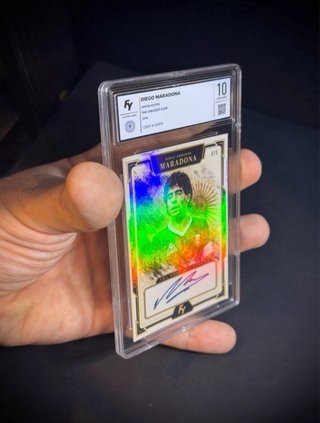 Diego Armando Maradona Custom Card Auto print 1/1