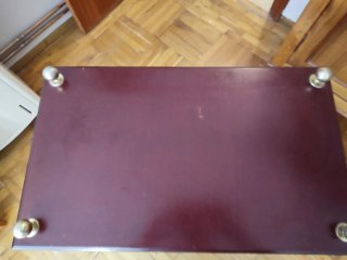 Repisa de madera para colgar con dos cajones