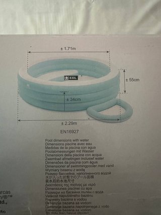 Intex 57195NP Piscina Gonfiabile con Parasole