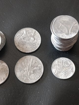 64 Monete Lire Alluminio