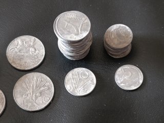 64 Monete Lire Alluminio