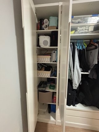Armario madera lacado blanco
