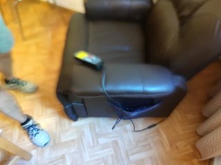 Sillón relax masaje piel sintética