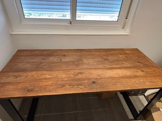 Mesa Comedor Industrial Madera y Metal