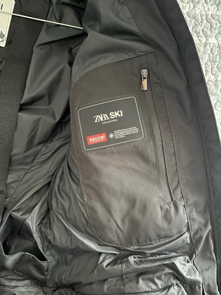Anorak acolchado Zara Negro Talla XS