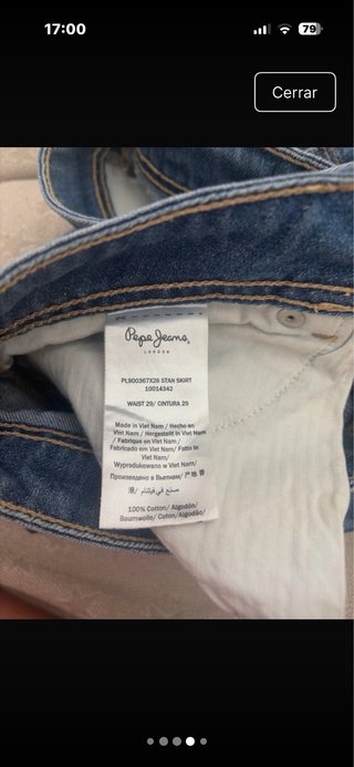 Falda vaquera Pepe Jeans azul