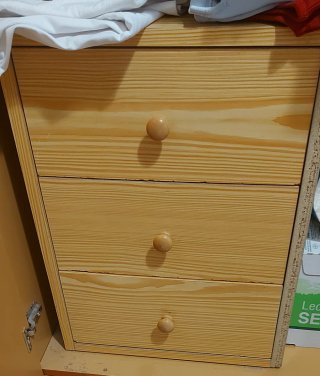 Cajonera de madera 3 cajones
