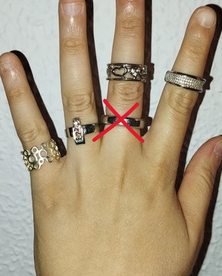 Lote de 5 anillos variados