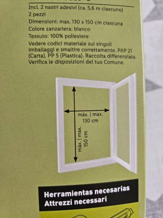 Mosquiteras Blancas (2 uds). Nuevas