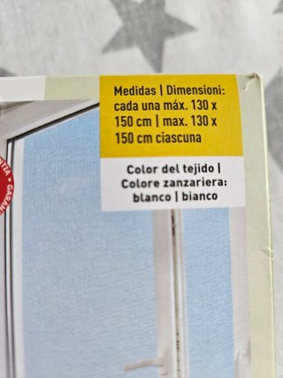 Mosquiteras Blancas (2 uds). Nuevas