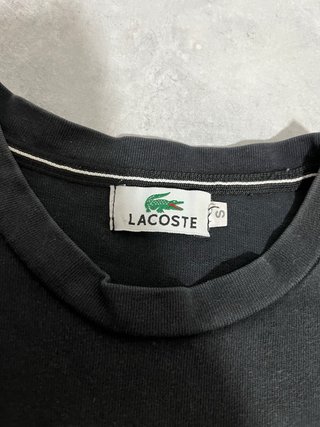 Camiseta Lacoste Negra Cocodrilo