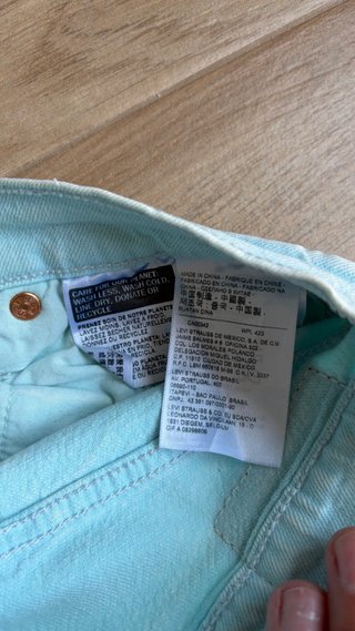 Vaqueros Levi's 501 Mujer Azul Claro