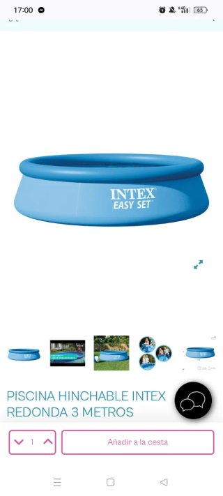 Piscina Hinchable Intex Redonda 3m Nueva