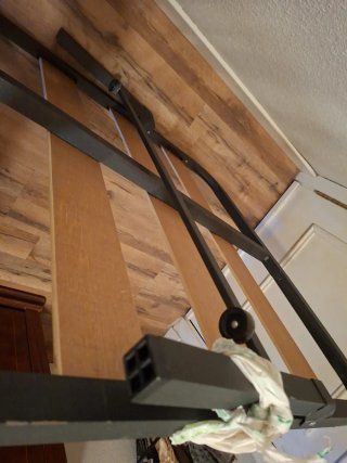 Somier madera y hierro con patas