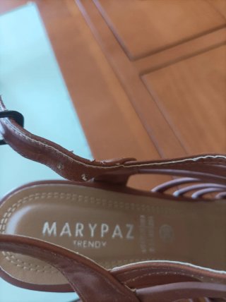 Sandalias de plataforma mujer marrones