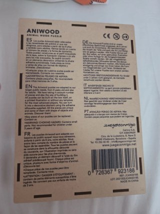 Puzzle Madera Animales Aniwood León