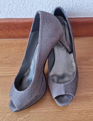 Zapatos Zendra Peep Toe Reptil T39