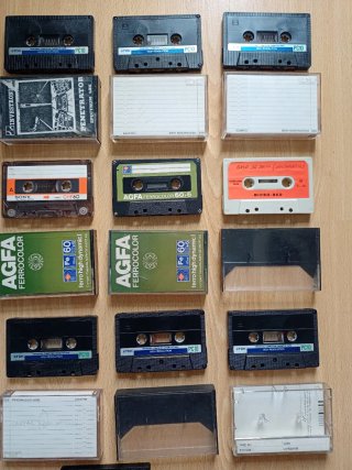 Lote Cintas Cassette BASF, Sony, Agfa, Irish, etc