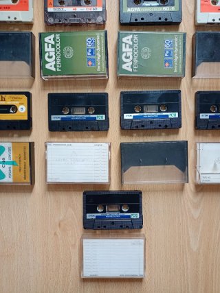 Lote Cintas Cassette BASF, Sony, Agfa, Irish, etc