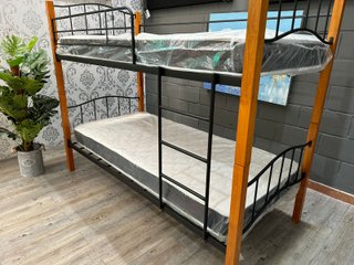 Litera doble cama 90cm - madera y metal