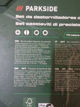 Juego de Destornilladores Parkside