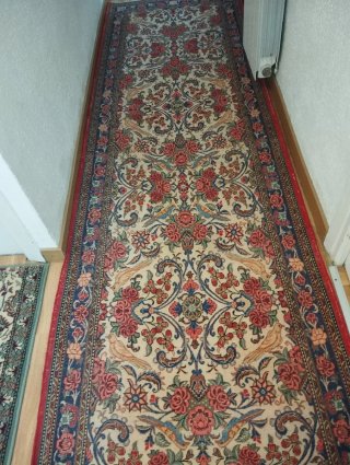 Alfombra Persa Floral Lana Original Veritabil
