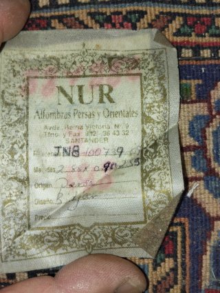 Alfombra Persa Floral Lana Original Veritabil